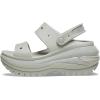 Crocs Unisex-Adult Classic Mega Crush Sandal | Platform Sandals(Elephant)