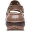 Crocs Unisex-Adult Classic Mega Crush Sandal | Platform Sandals(Latte)