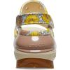Crocs Unisex-Adult Classic Mega Crush Sandal | Platform Sandals(Vanilla/Cork Retro Floral)