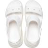 Crocs Unisex-Adult Classic Mega Crush Sandal | Platform Sandals(White)