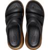 Crocs unisex-adult Mega Crush Triple Strap Sandal(Black/Gold Metallic)