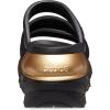 Crocs unisex-adult Mega Crush Triple Strap Sandal(Black/Gold Metallic)