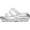 Crocs unisex-adult Mega Crush Triple Strap Sandal(Moonlight/Silver Metallic)