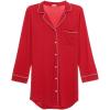 Eberjey Gisele Classic Women’s Pajama Sleepshirt(Haute Red/Ivory)