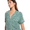 Eberjey Gisele Printed The Relaxed Short PJ Set for Women – Short Sleeves, All Over Polka Dots and Classic Folded Collar(Abstract Floral Agave)