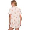 Eberjey Gisele Printed The Relaxed Short PJ Set for Women – Short Sleeves, All Over Polka Dots and Classic Folded Collar(Floral Bloom Ivory/Vanilla Cream)