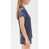 Eberjey Gisele Relaxed Short PJ Set – Sorbet Pink/Black(Duo Stripe True Navy/Ivory)