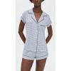Eberjey Gisele Relaxed Short PJ Set – Sorbet Pink/Black(Geosphere Grey Dawn/Navy)