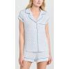 Eberjey Gisele Relaxed Short PJ Set – Sorbet Pink/Black(Petite Batik Ivory/Denim Blue)