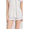 Eberjey Gisele Relaxed Short PJ Set – Sorbet Pink/Black(Pure Ivory/Navy)