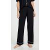 Eberjey Gisele Short Sleeve Pant PJ Set(Black/Sorbet Pink)