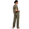 Eberjey Gisele Short Sleeve Pant PJ Set(Moss/Ivory)