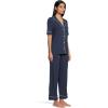 Eberjey Gisele Short Sleeve Pant PJ Set(Navy/Ivory)