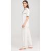 Eberjey Gisele Short Sleeve Pant PJ Set(Pure Ivory/Navy)
