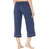 Eberjey Gisele Short Sleeve and Cropped Pant PJ Set(Navy/Ivory)