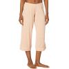 Eberjey Gisele Short Sleeve and Cropped Pant PJ Set(Peach Parfait/Ivory)