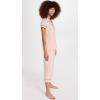 Eberjey Gisele Short Sleeve and Cropped Pant PJ Set(Rose Cloud/Navy)