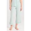Eberjey Gisele Short Sleeve and Cropped Pant PJ Set(Surf Spray/ Agave)