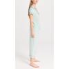 Eberjey Gisele Short Sleeve and Cropped Pant PJ Set(Surf Spray/ Agave)
