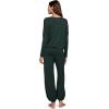 Eberjey Gisele Slouchy Set(Pine/Ivory)