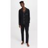 Eberjey Men’s William Modal Long PJ Set(Black/Ivory)