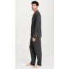 Eberjey Men’s William Modal Long PJ Set(Charcoal Heather/Ivory)