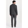 Eberjey Men’s William Modal Long PJ Set(Charcoal Heather/Ivory)