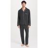 Eberjey Men’s William Modal Long PJ Set(Charcoal Heather/Ivory)