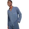Eberjey Men’s William Modal Long PJ Set(Coastal Blue/Ivory)