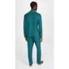 Eberjey Men’s William Modal Long PJ Set(Evergreen/Ivory)