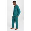 Eberjey Men’s William Modal Long PJ Set(Evergreen/Ivory)