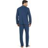 Eberjey Men’s William Modal Long PJ Set(Indigo Blue/Ivory)