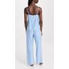 Eberjey Women’s Gisele Cami & Pant PJ Set, Nordic Stripes Vista Blueivory, S