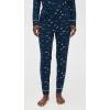 Eberjey Women’s Gisele Printed Crew Pajama Set(Forest Pine Navy/Ivory)