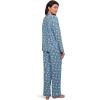 Eberjey Women’s Gisele Printed Long PJ Set(Dalmatian Faded Denim/Ivory)
