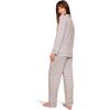 Eberjey Women’s Gisele Printed Long PJ Set(Geo-sphere Gray Dawn/Navy)