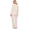 Eberjey Women’s Gisele Printed Long PJ Set(Little Heart Sorbet Pink/Black)