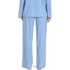 Eberjey Women’s Gisele Printed Long PJ Set(Nordic Stripes Vista/Blue Ivory)