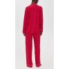 Eberjey Women’s Gisele Printed Long PJ Set(Nutcracker Holly Red/Ivory)