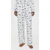 Eberjey Women’s Gisele Printed Long PJ Set(Ski Chalet Ivory/Pine)
