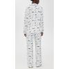 Eberjey Women’s Gisele Printed Long PJ Set(Ski Chalet Ivory/Pine)