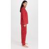 Eberjey Women’s Gisele Printed Long PJ Set(Winter Wonderland Haute Red/Iv)