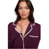 Eberjey womens Frida Long Pj Set(Plum/Ivory 1)