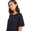 Eberjey womens Gisele Everyday Short Sleeve Sleepshirt(Black)