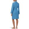 Lauren Ralph Lauren womens Long Sleeve Greenwich Wrap Robe(Blue)