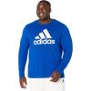 adidas Mens Basic Badge of Sport Long Sleeve Tee(Collegiate Royal)
