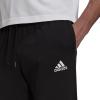 adidas Men’s Big & Tall Essentials Single Jersey Tapered Cuff Pants(Black)