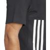 adidas Mens Future Icon 3 Stripes T-Shirt(Black)