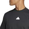 adidas Mens Future Icon 3 Stripes T-Shirt(Black)