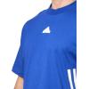 adidas Mens Future Icon 3 Stripes T-Shirt(Semi Lucid Blue)